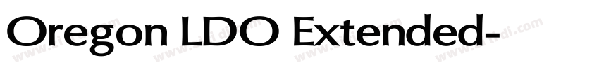 Oregon LDO Extended字体转换